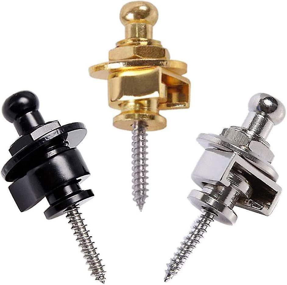 3 Pieces Guitar Strap Studs Lock Bass Strap Tail Studs Strap Buckles