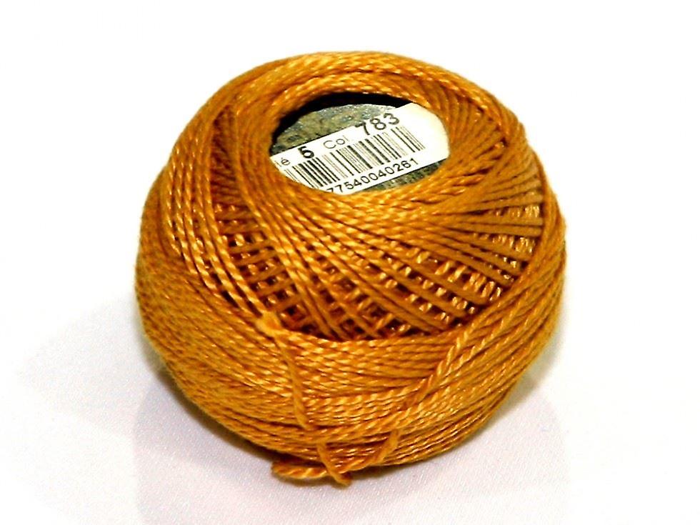 DMC Taille 5 Fil Perle de Coton 45m 783 - par pelote de 10 grammes