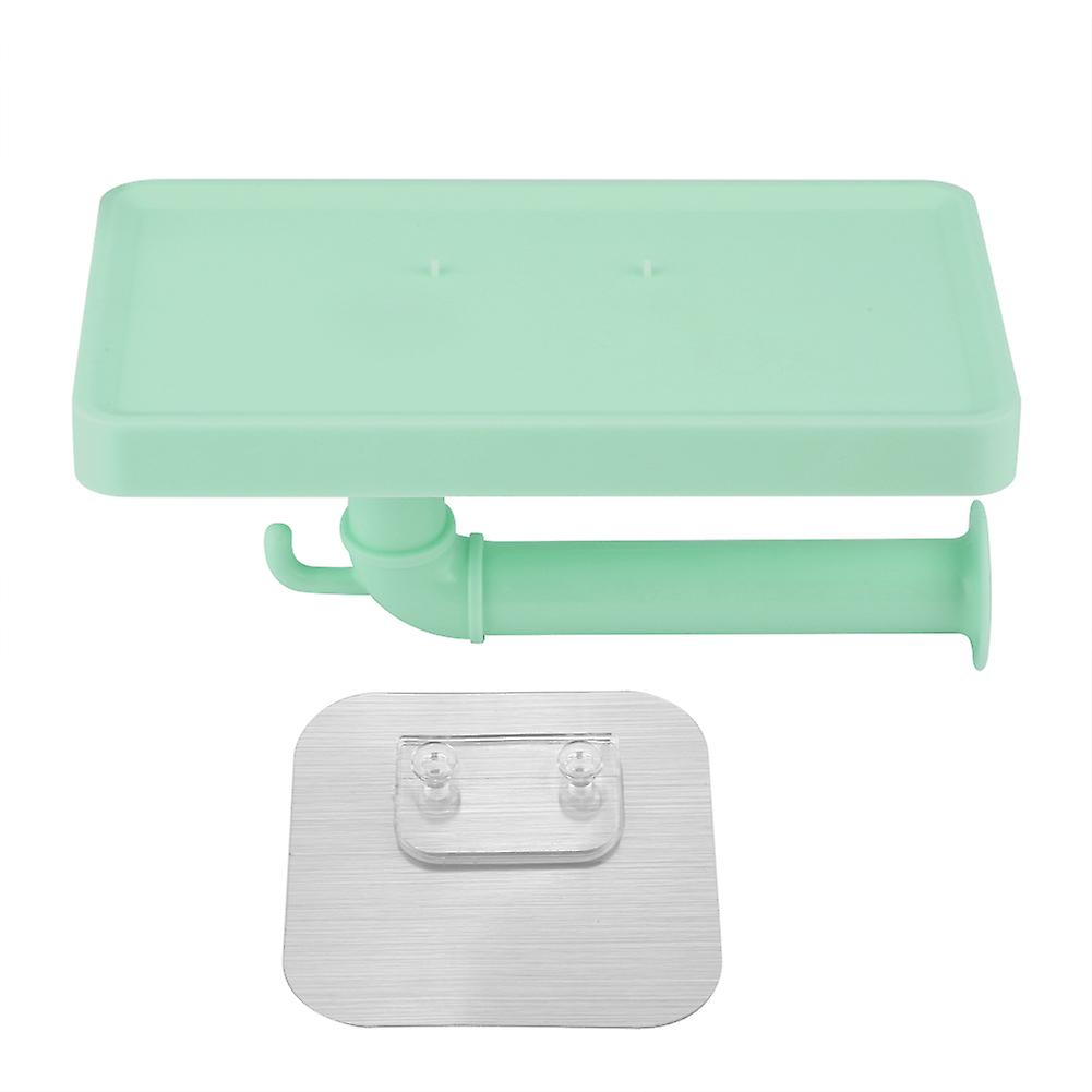 Multi purpose Wall  mounted Roll Paper Tissue Dispenser Holder Home (Green)