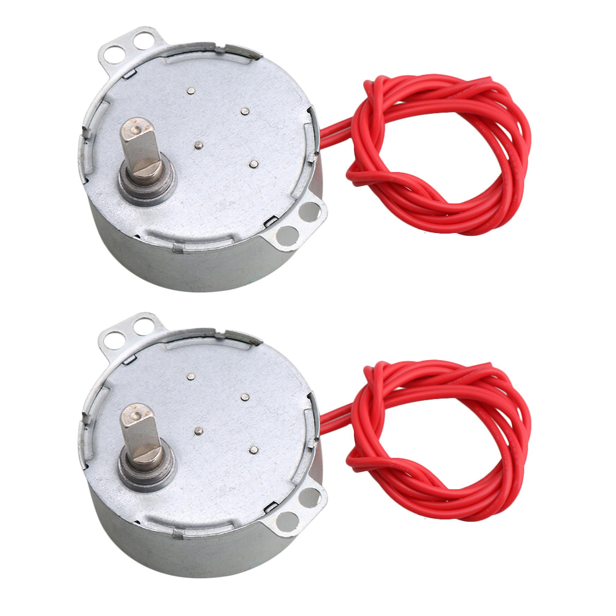 2Pcs Synchronous Electric Motor Replacement Parts AC24V 4-5RPM 20-100mA
