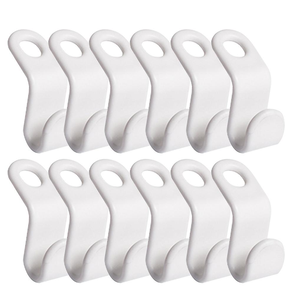 12Pcs Mini Clothes Hanger Connector Cascading Hook Wardrobe Closet Organizer