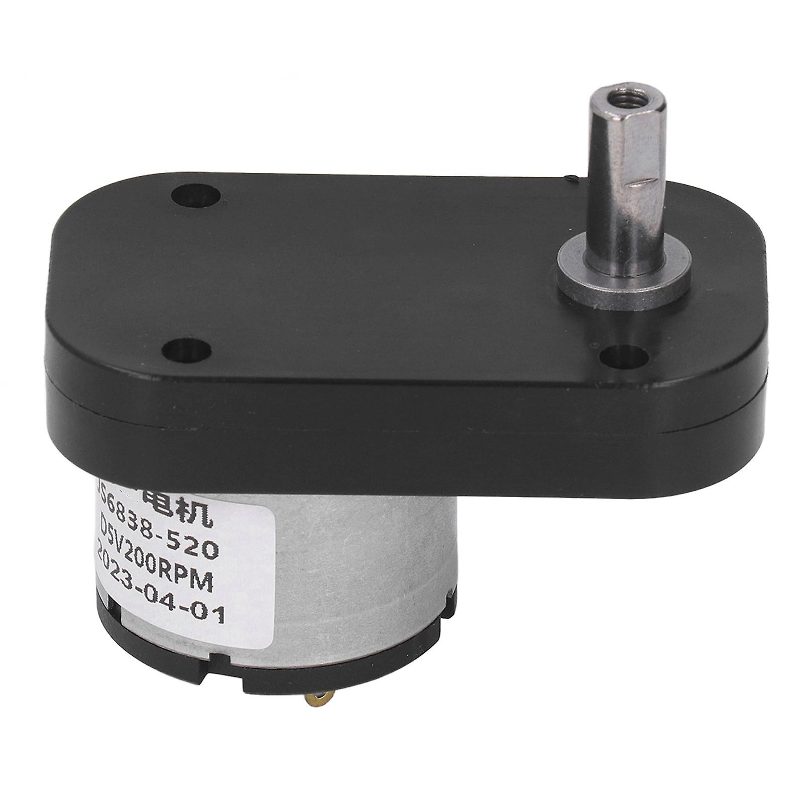 200RPM DC Geared Motor for Automation Electronics - 5V, Strong Conductivity, Low Heat, Self - Locking