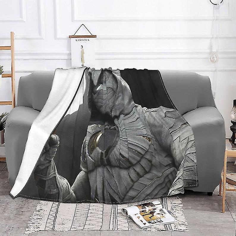 Custom Name Blanket Marvel Moon Knight Tapestry Personalized Blankets Birthday Gift Customized Diy