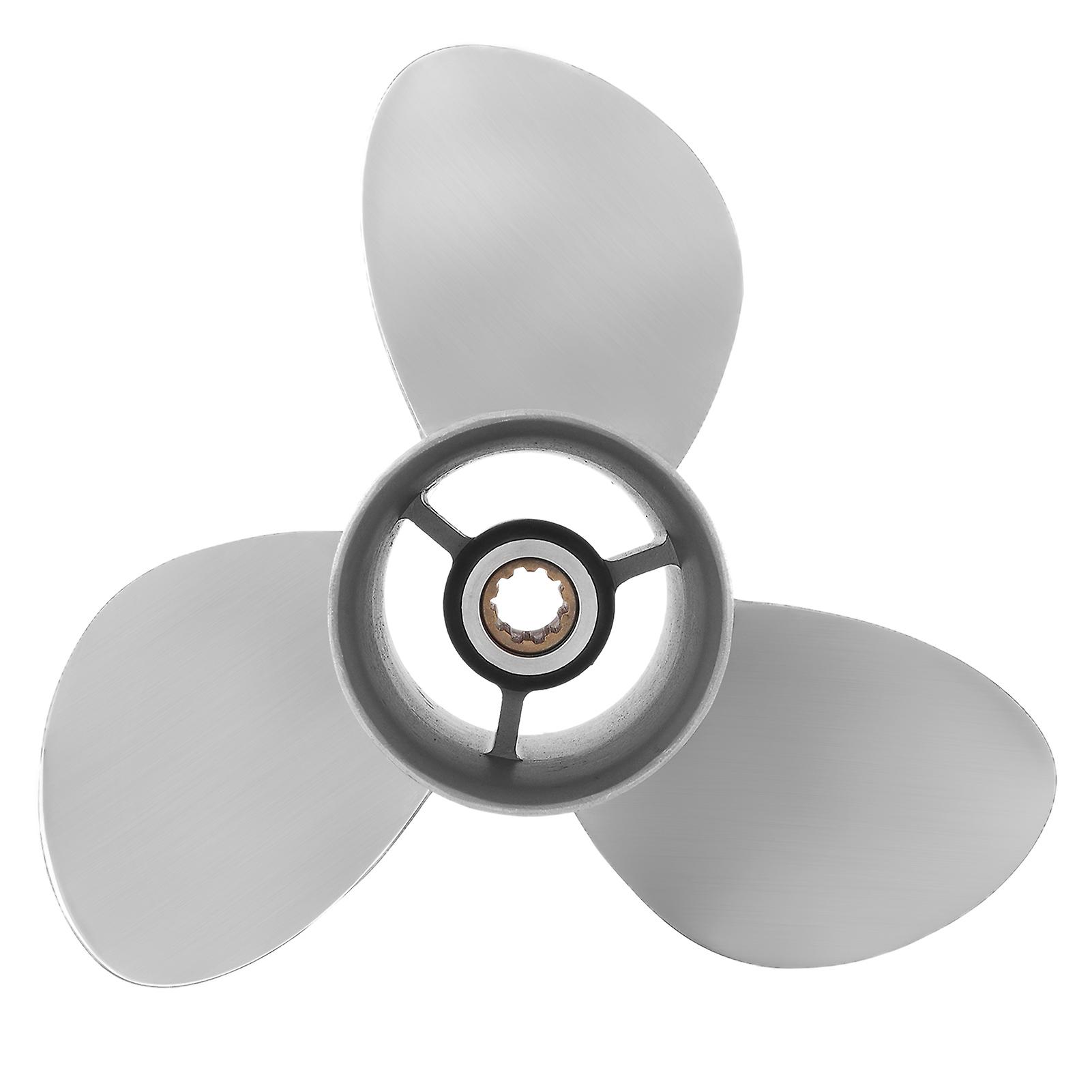 Boat Outboard Propeller,10 1/4x12in Boat Outboard Marine Outboard Propeller Stainless Steel Propeller Class Leading Features
