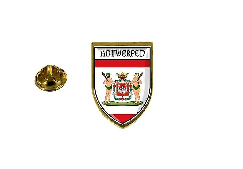 松树别针徽章别针的纪念品城市旗帜国家徽章 ecusson 安特卫普比利时