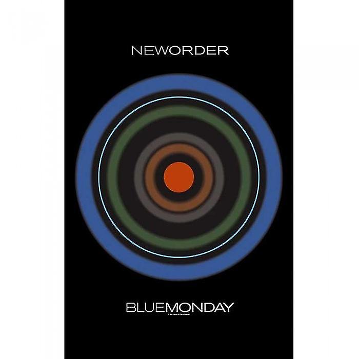 Ny beställning blå måndag textil affisch
