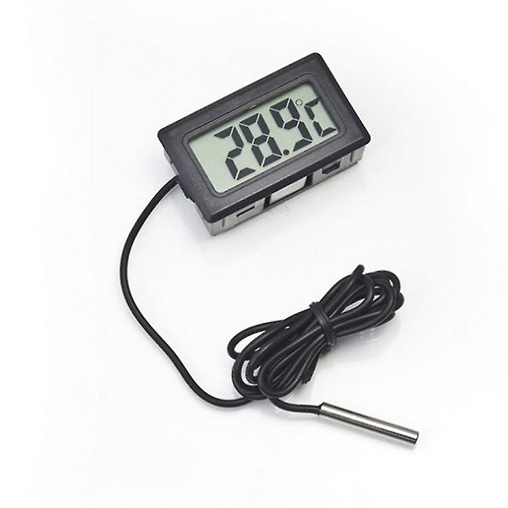 2/4st Digital LCD-termometer Temperaturmätare Med Vattentät Sensorsond