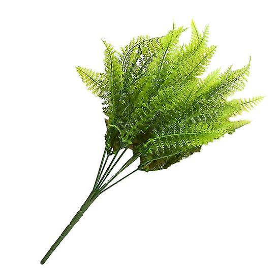 Artificial Plant Non-fading Artificial Greenery Realistic Plastic Ferns Green Leaves Fake Plant for Home Decoration