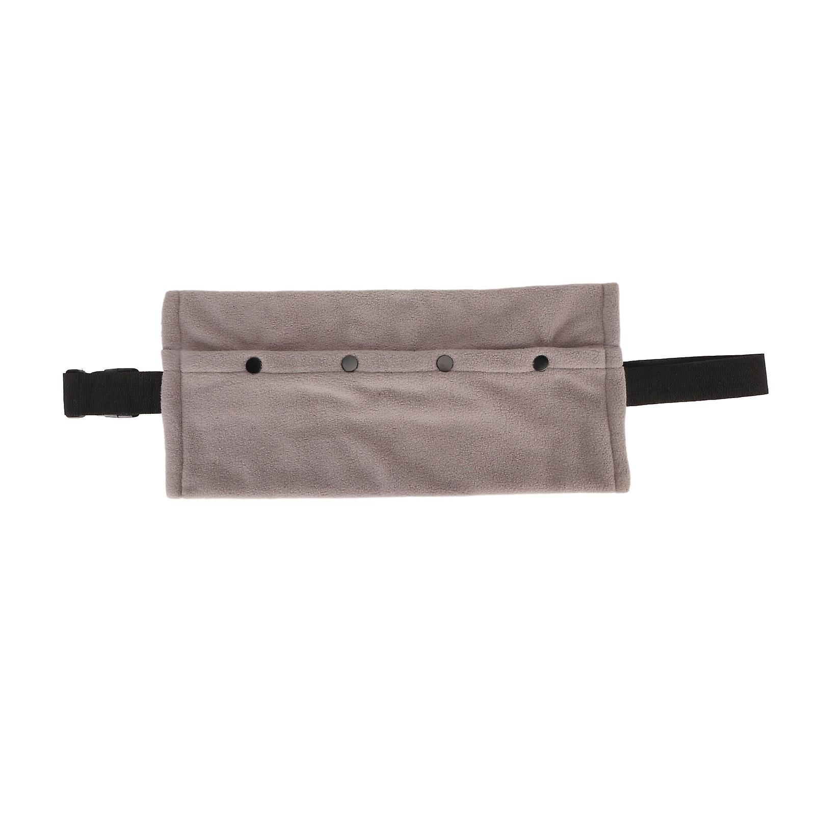 Reptile Carrier Bag, Soft Coral Fleece Lizard Carrier Bag, Adjustable Strap, Bearded Dragon, Small Pet, Grey