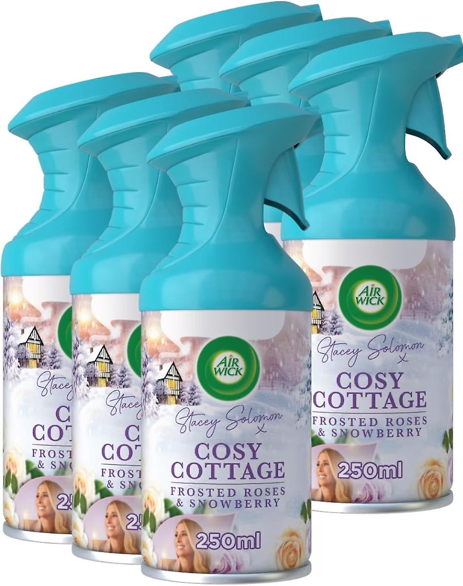 Air Wick X 250Ml Pure Air Freshner Spray - Cosy Cottage (Frosted Roses & Snowberry) Size 6