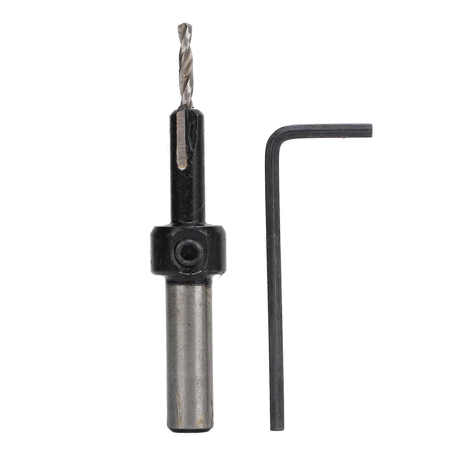 Countersink Drill Bit with Hex Wrench 2.5x6MM Carbide Tapered Counterbore Bit for for Woodworking Hole Drilling