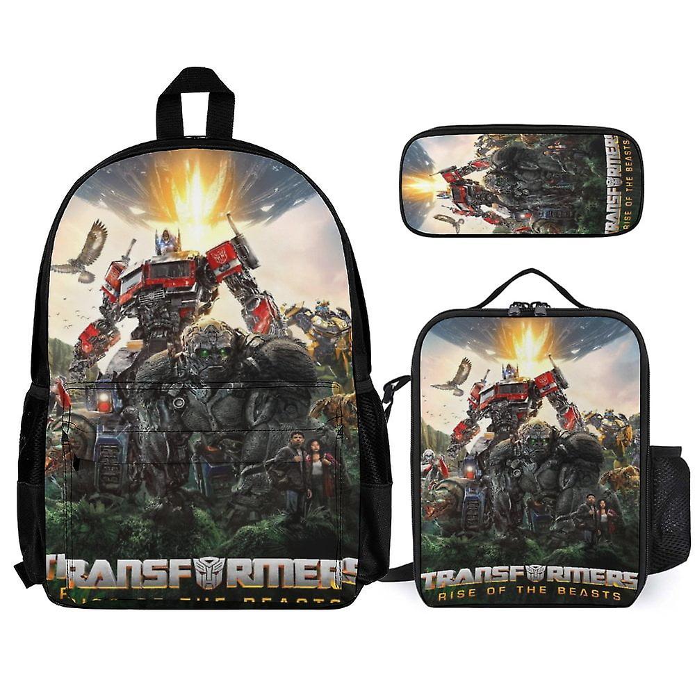 Transformers 3Pcs Backpacks Sets with Lunch Bag And Pencil Case