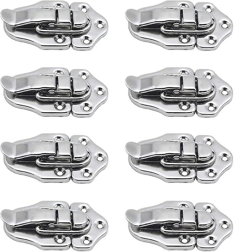Set of 8 Toggle Clasp Latches Vintage Retro Latch Toggle for Jewelry Boxes Gift Boxes-Silver