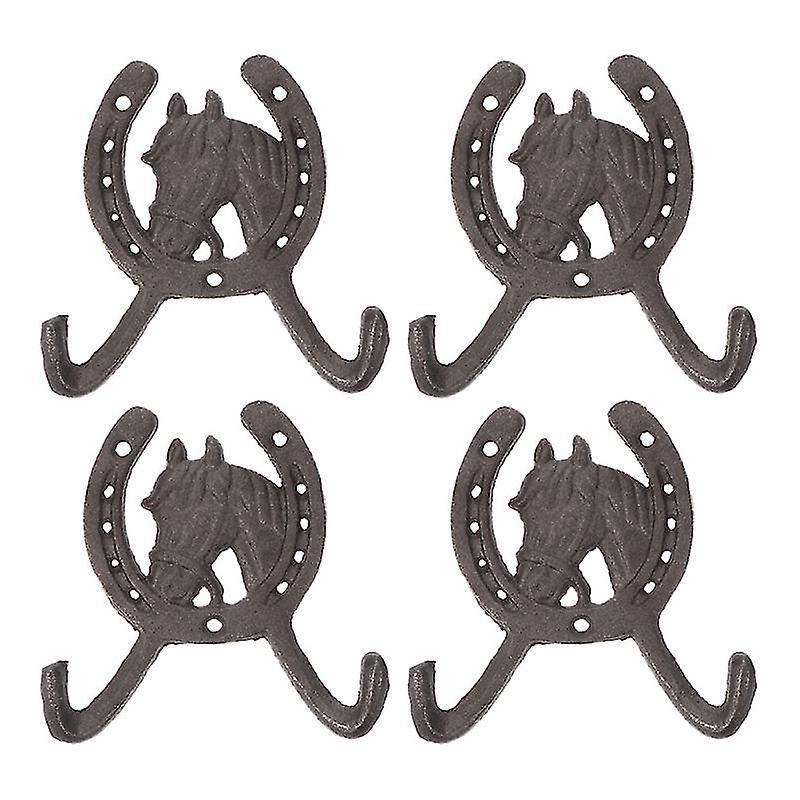 4pcs schmiedeeiserne Huthaken