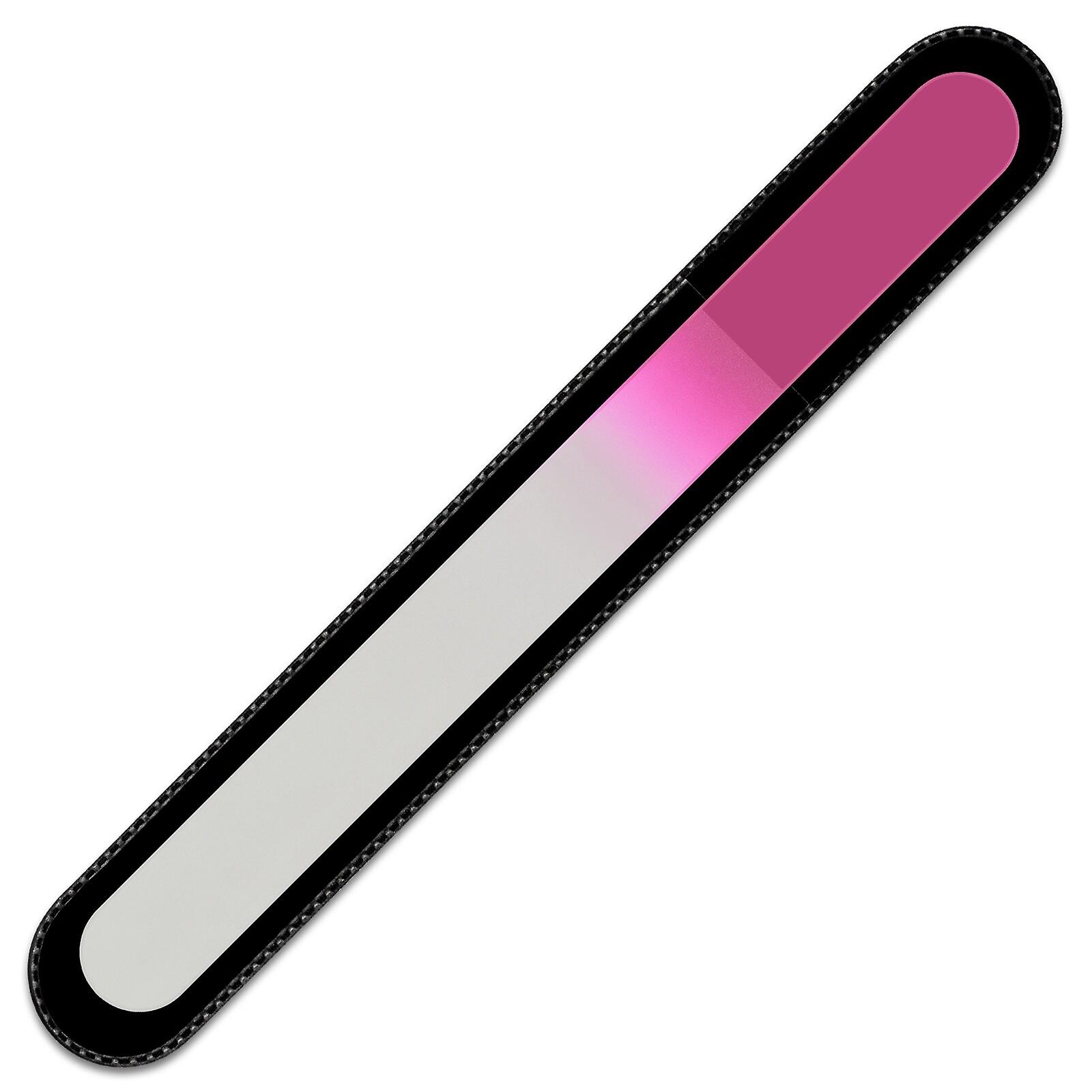 Large Color Glass Nail File C-B - Pink