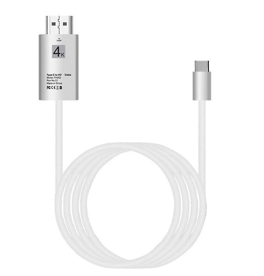 Silver 2m Usb 3.1 Type-c To Hdmi Cable Az21099