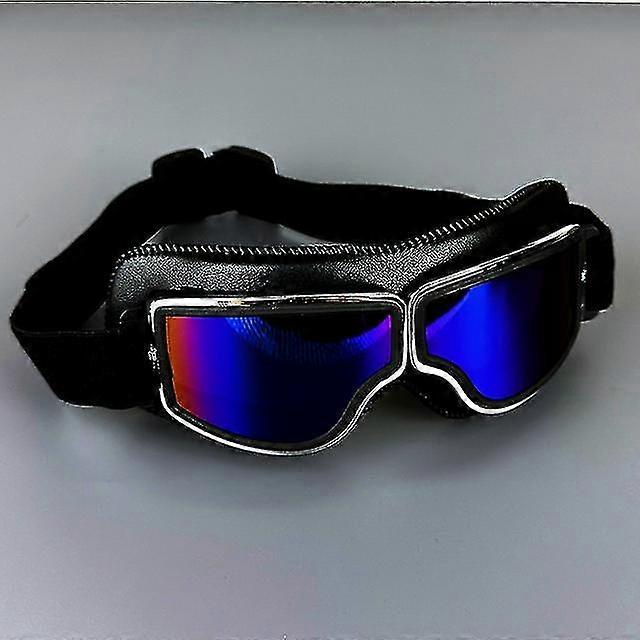 نظارات واقية من الجلد للدراجات النارية بتصميم كلاسيكي، نظارات طيار مقاومة للرياح، عالمية للاستخدام في الهواء الطلق، نظارات واقية للتزلج على الدراجات النارية وخوذة هارلي