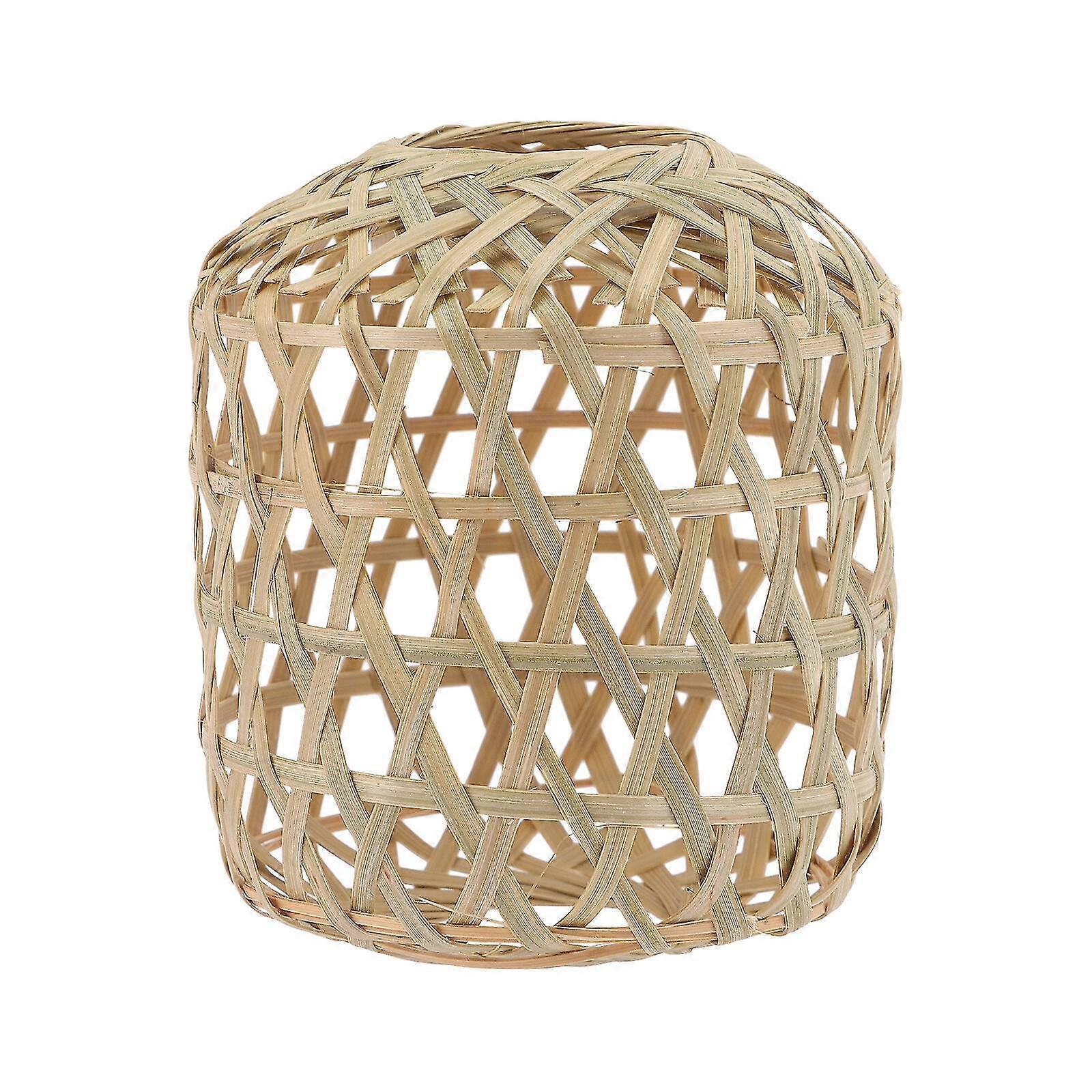 Abat-jour suspendu en bambou tissé de style rustique