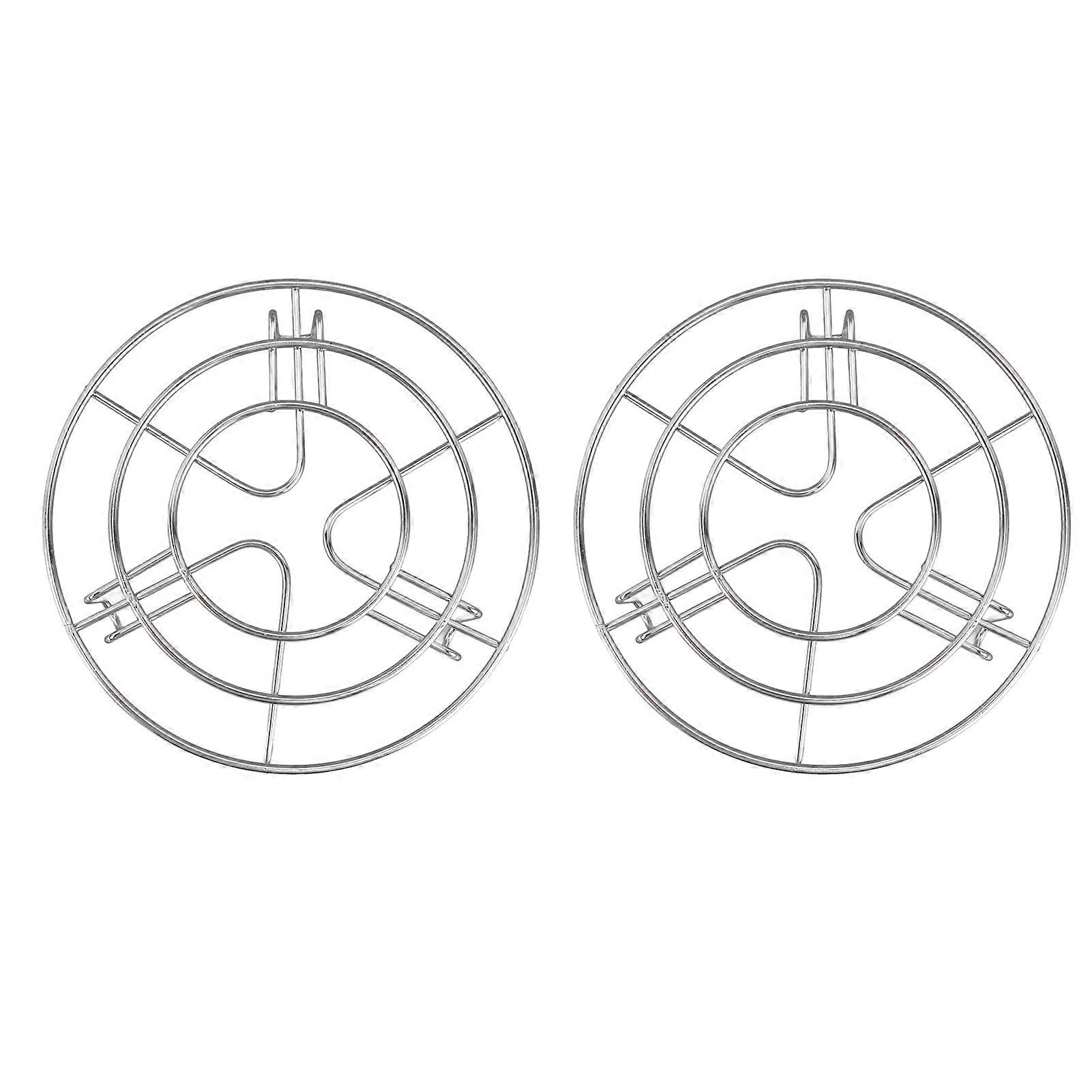 2Pcs Steamers Shelf High Temperature Resistance Easy to Clean Anti Rust High Hardness Instant Pot Trivet for Home15.5CM