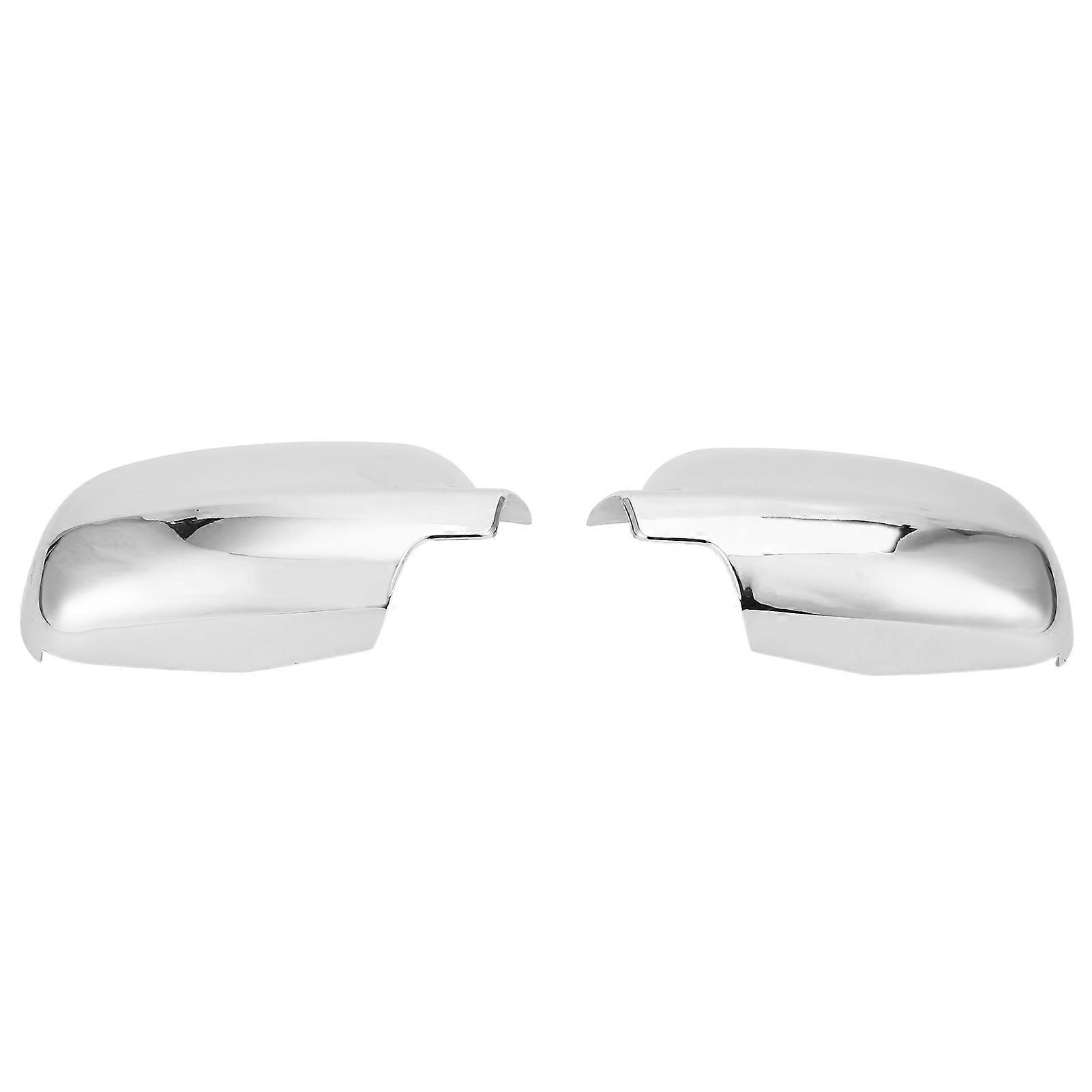 2pcs Gloss Silver Door Mirror Cover Trim Rearview Mirror Housing Replacement for B5 20012006 E2U911