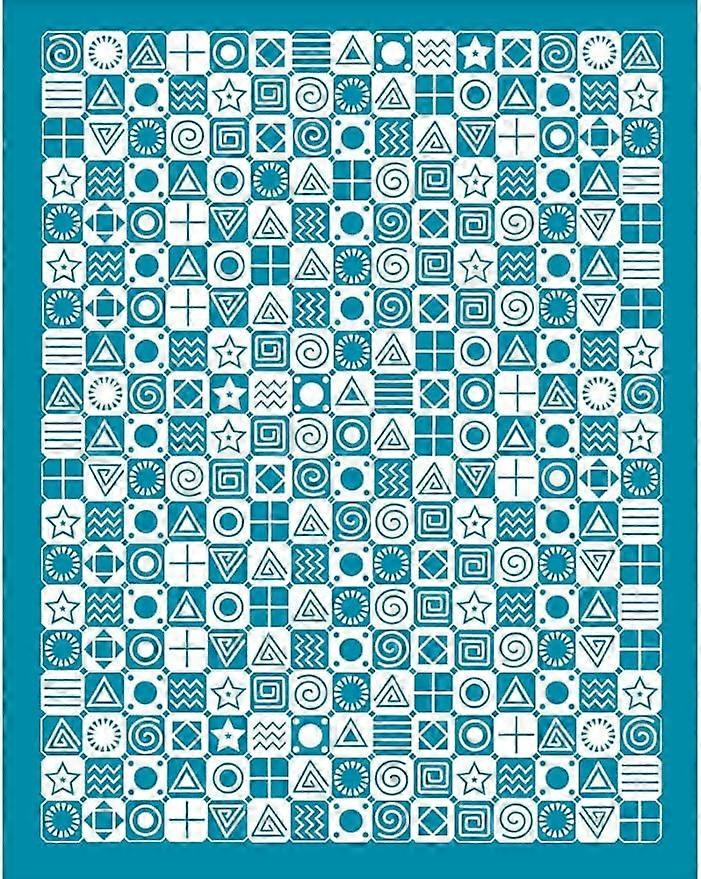 4x5 Inch Small Symbols Pattern Clay Stencils Swirls Silk Screen for Polymer Silk Screen Stencils Mesh Transfer Stencils Circles Star Mesh Stencil for