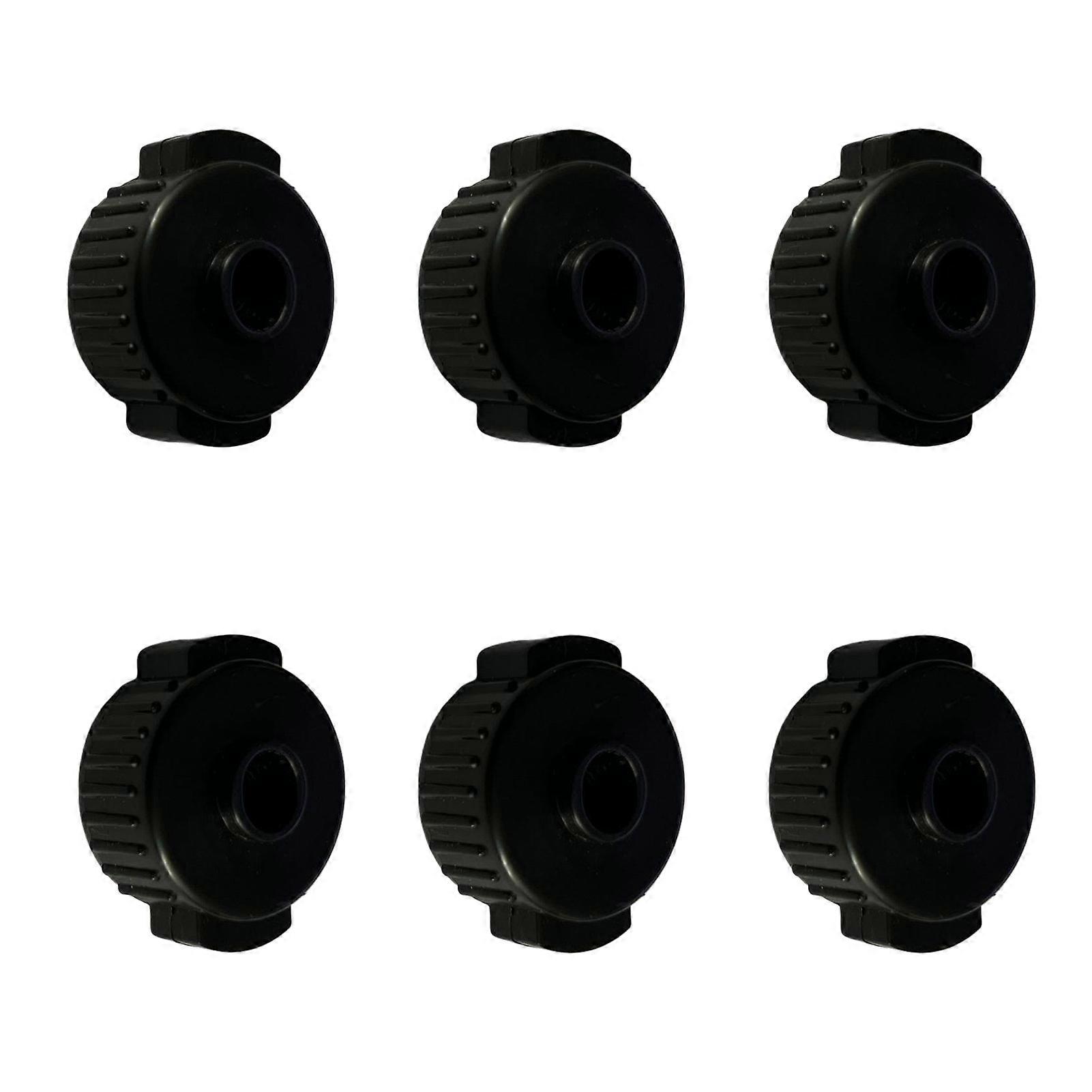 6pcs For Drum Kit Strong Durable Cymbal Nuts Jazz 8mm Quick Release Lightweight Convenient Plastic Ergonomic Design