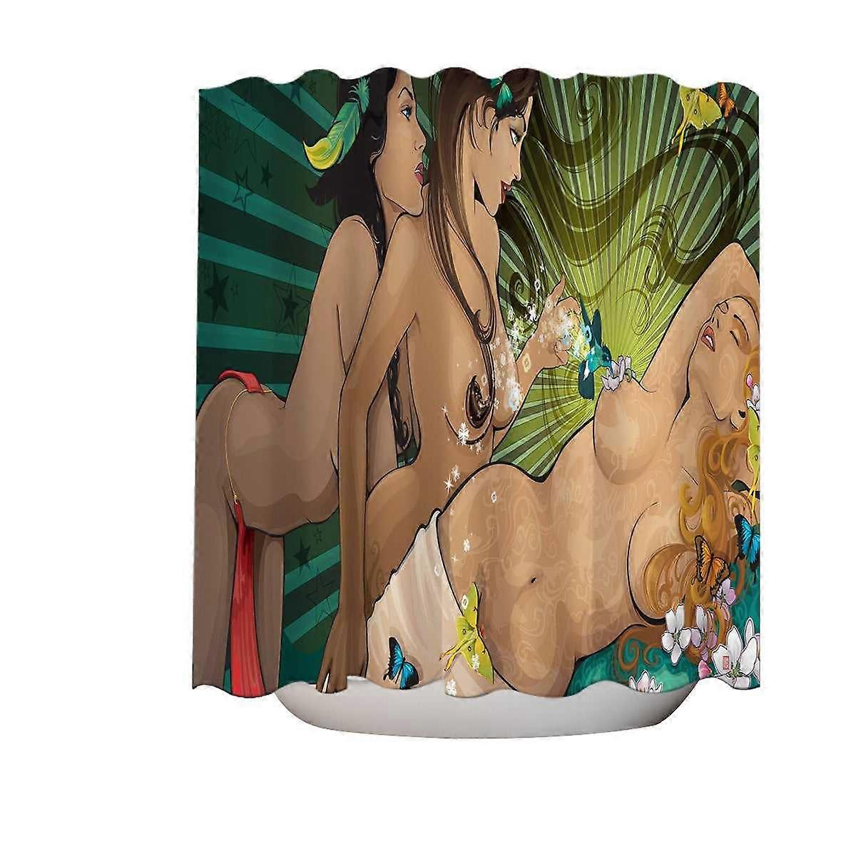 男士 Odalisque 浴帘的酷性感艺术