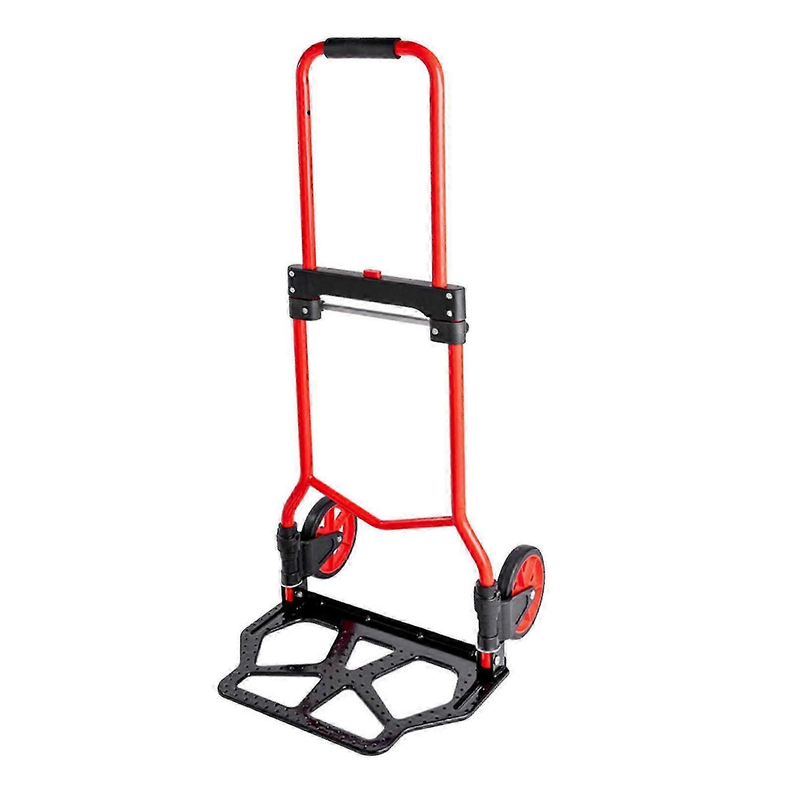Portable Folding Hand Cart with Wheels Heavy Duty Dolly for Auto Moving Home
