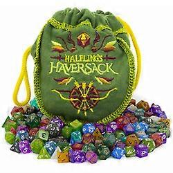 Halfling's Haversack, 140 Mini Polyhedral Dice
