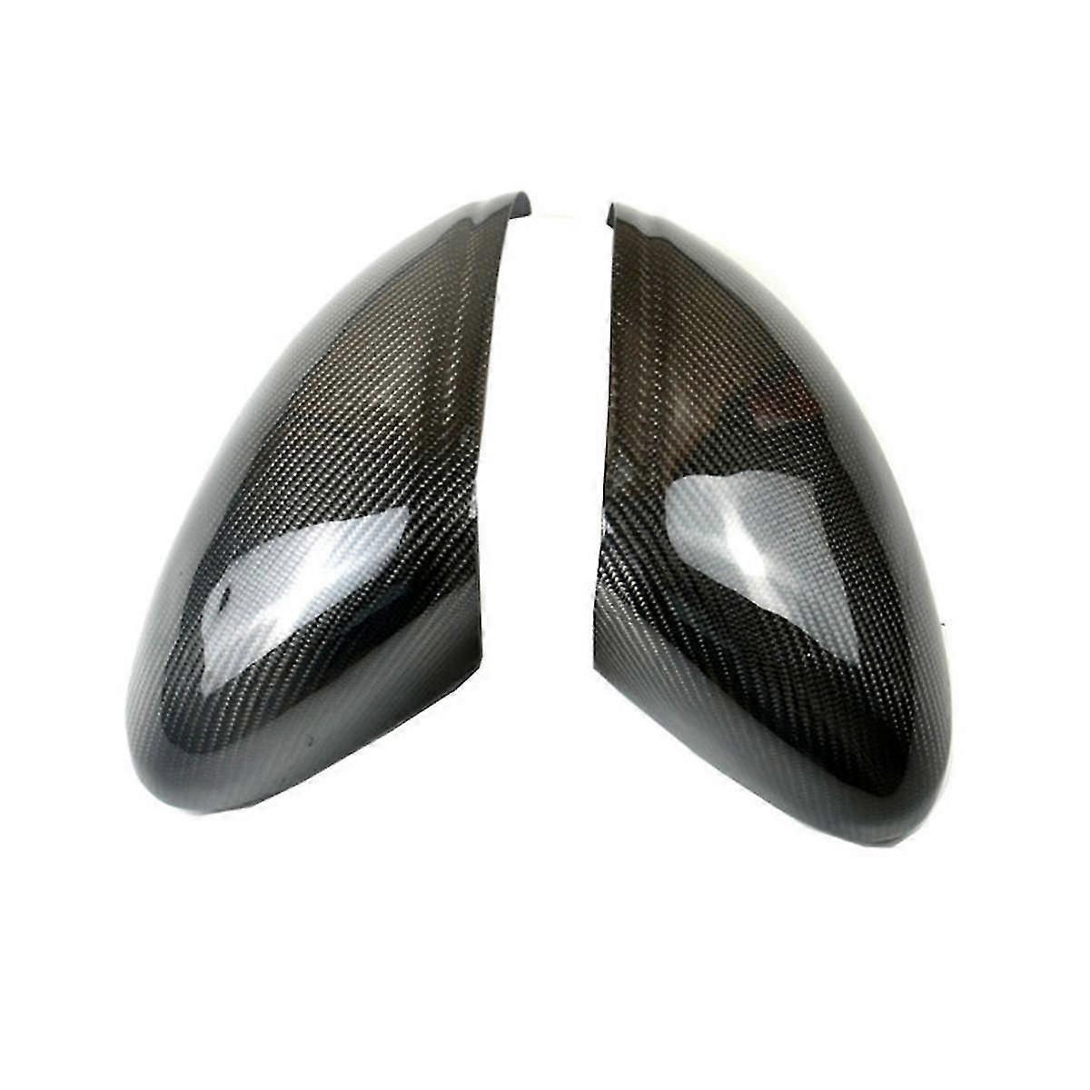 カーボンファイバーリアミラーハウジングリフレクターステッカー付き14-22用