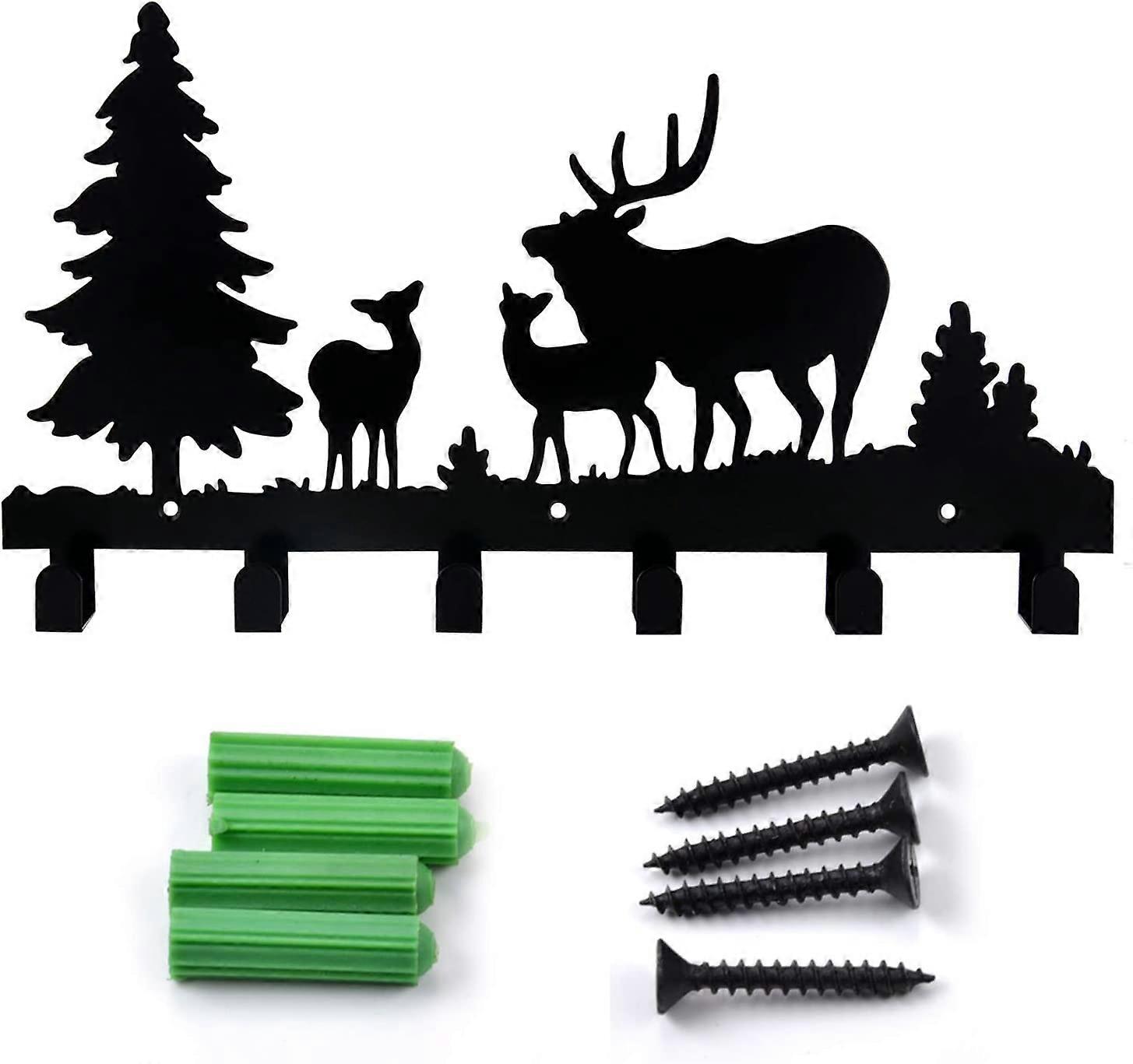 6つのフックが付いている壁のコートの病棟、コートの帽子の洋服袋のキーまたはタオルのための金属の壁の装飾のコート