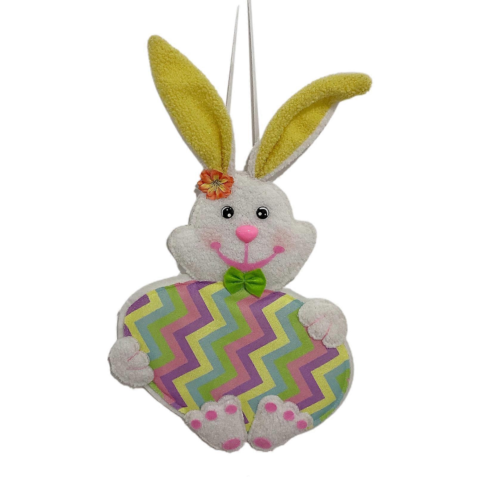 תליון פסחא צבעוני ארנב ביצה עוף תלייה בד קישוט מלאכת יד