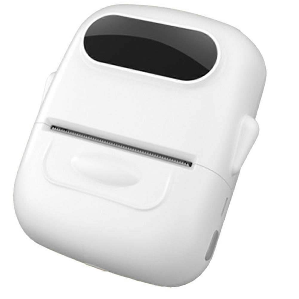 Portable Thermal Printer Mini Printer with Stickers Printer for Small Business Home Office White