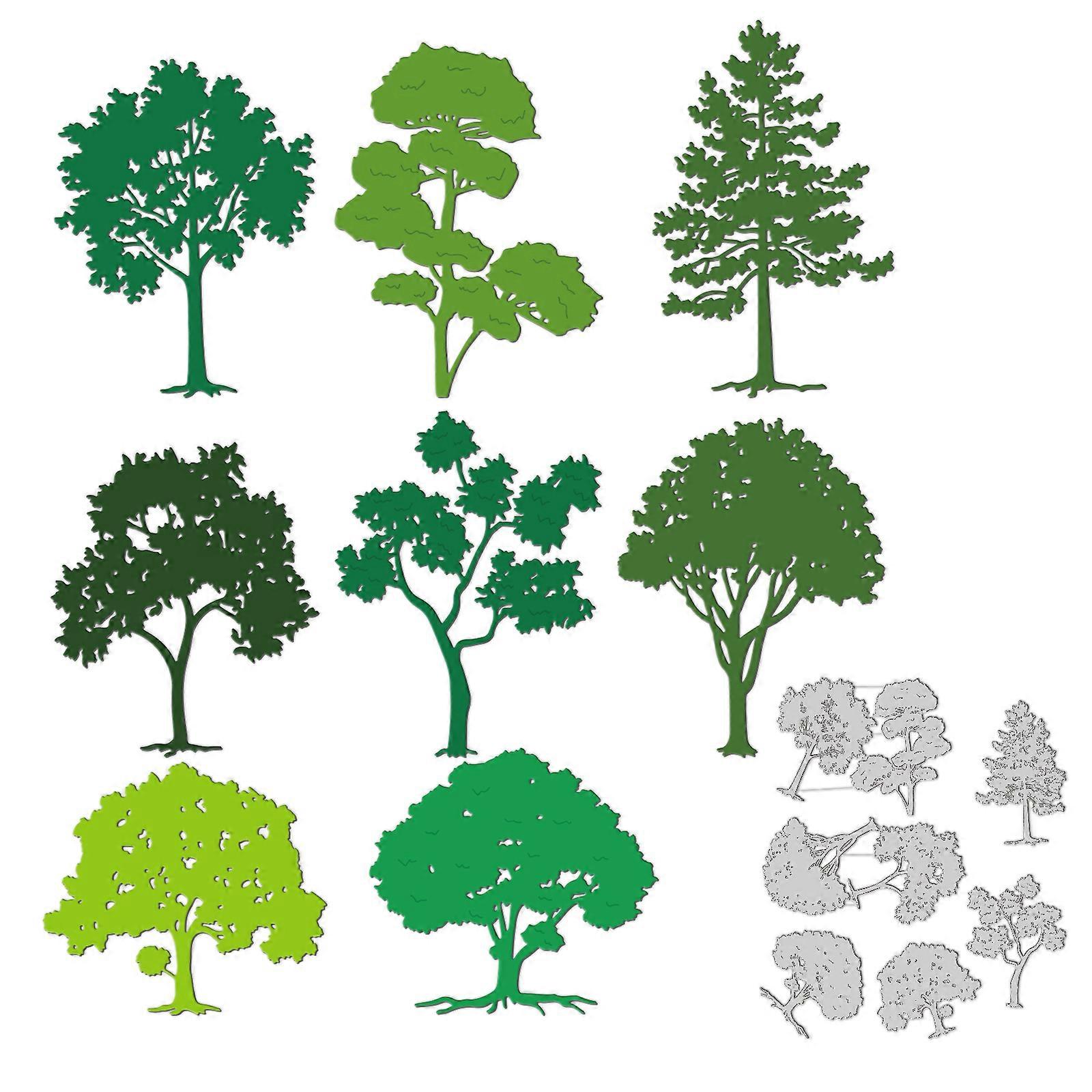 Trees Pattern Decoration Template Reusable carbon steel Stencil