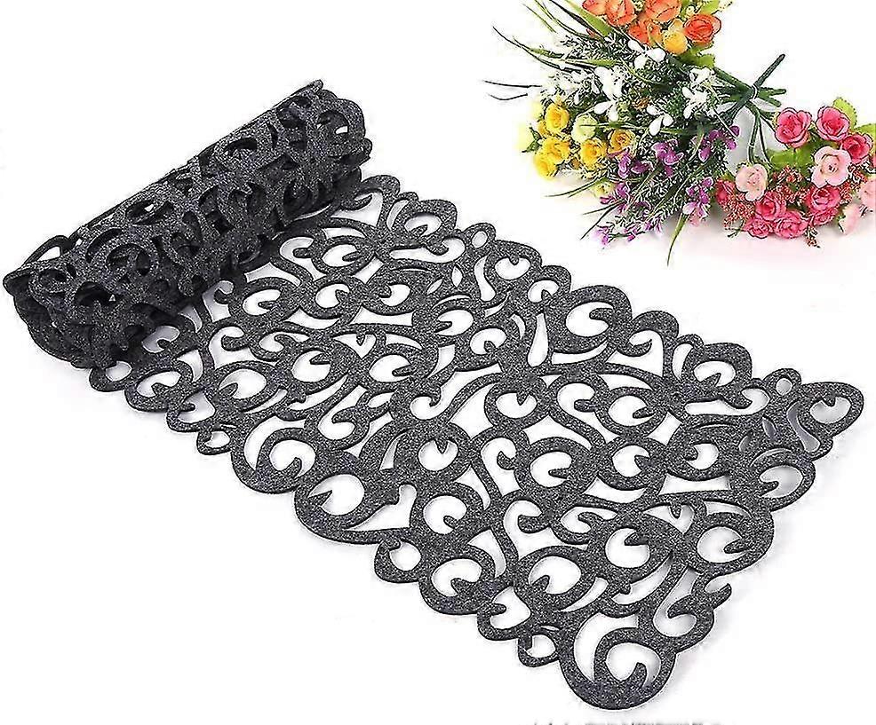 Washable Table Runner 100 X 30 Cm Dark Gray