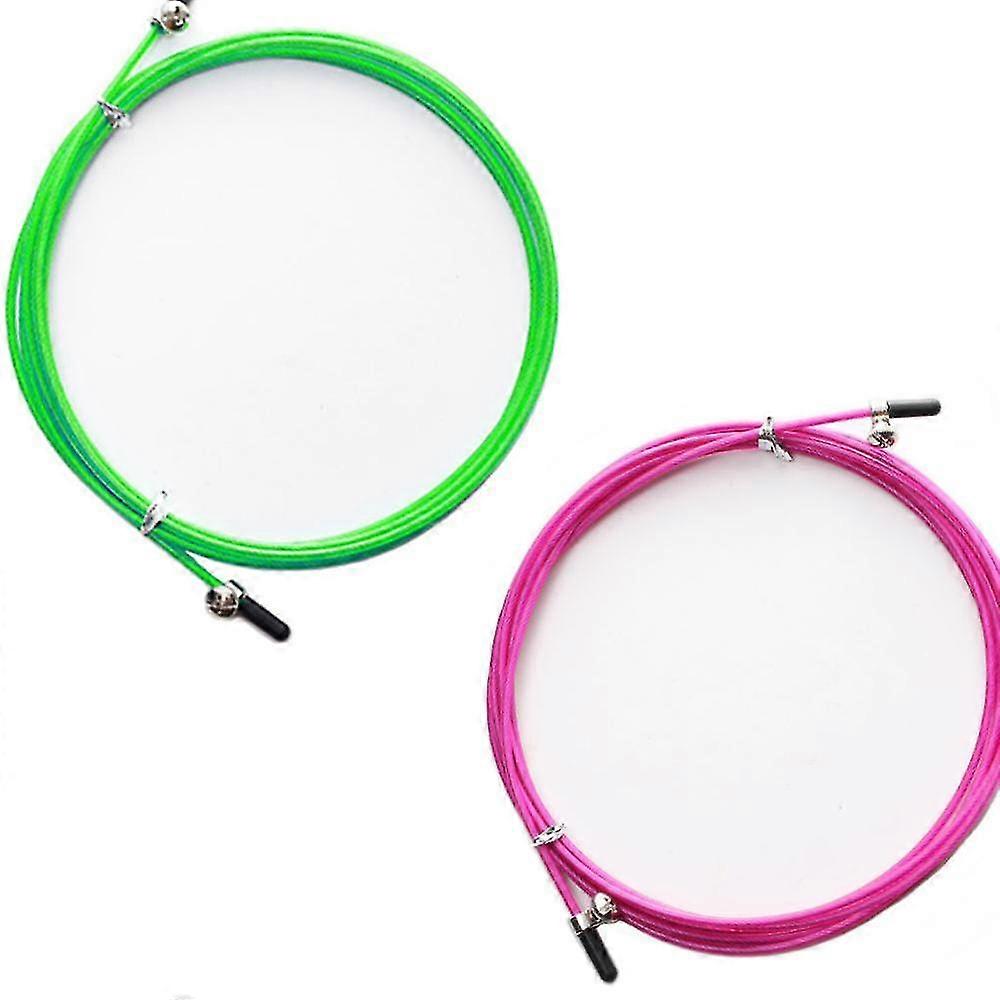 replacement cable for speed jump rope - 2  replacement cords - with screws and end caps