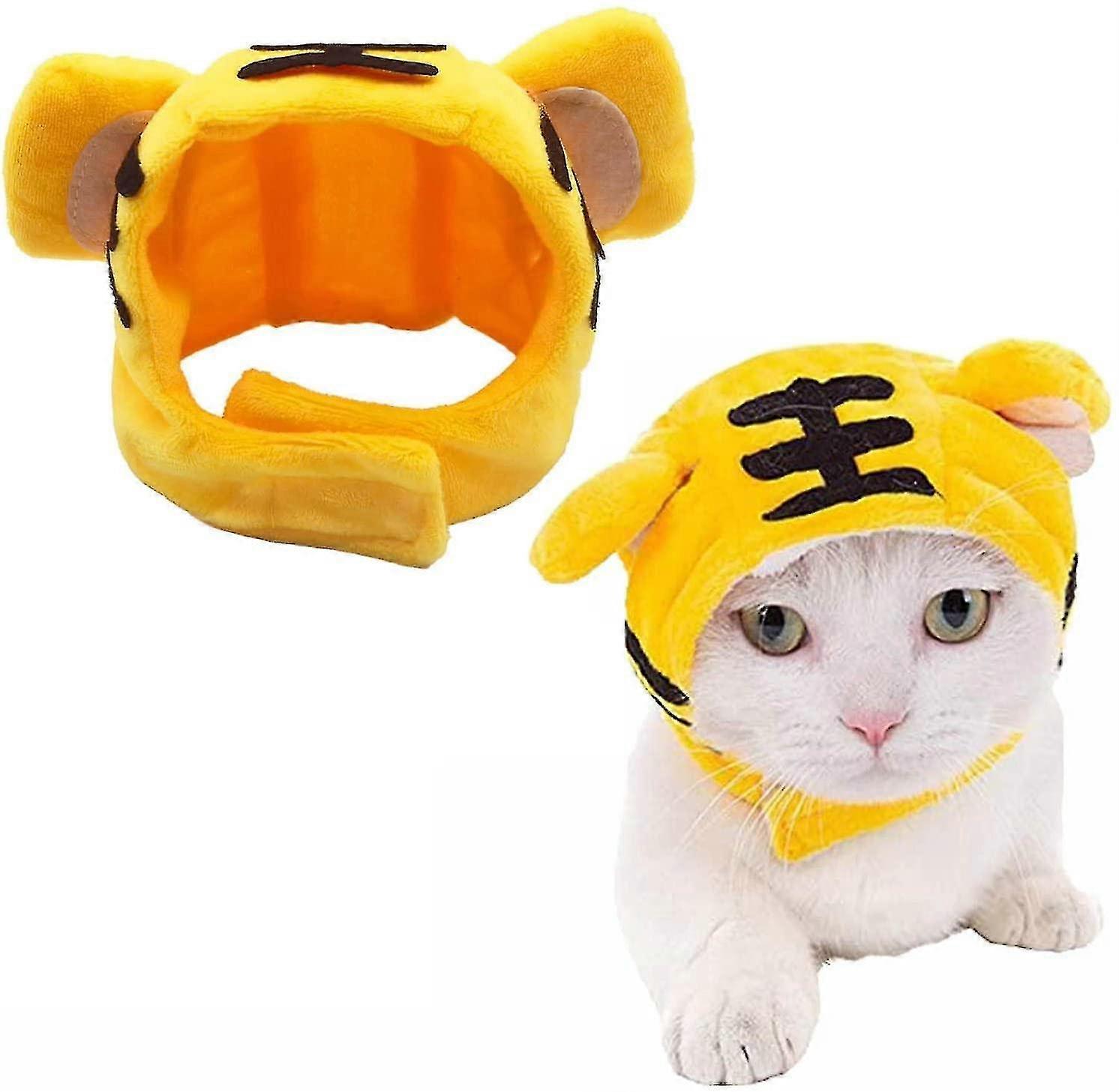 Interesting Tiger Shape Hat For Cat