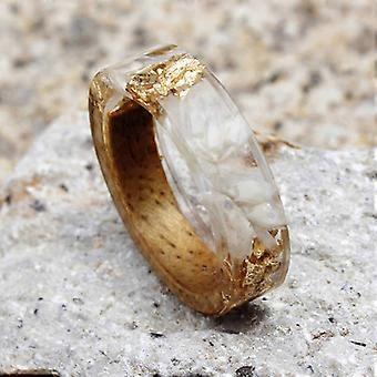 Femmes Amour Bague En Résine Bois Mode Résine Époxy Fait Main Avec