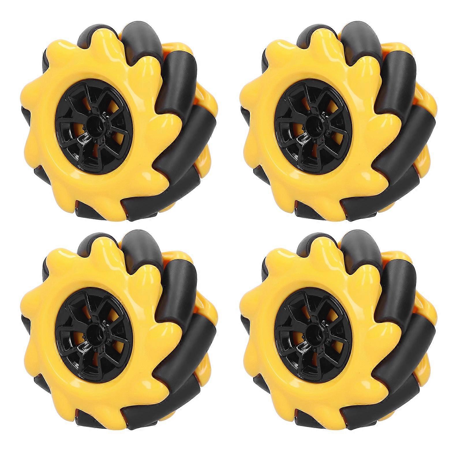 For Mecanum Wheel OmniDirectional Smart Robot Car Parts Accessories DIY Toy Components 60mm(2 Pairs )