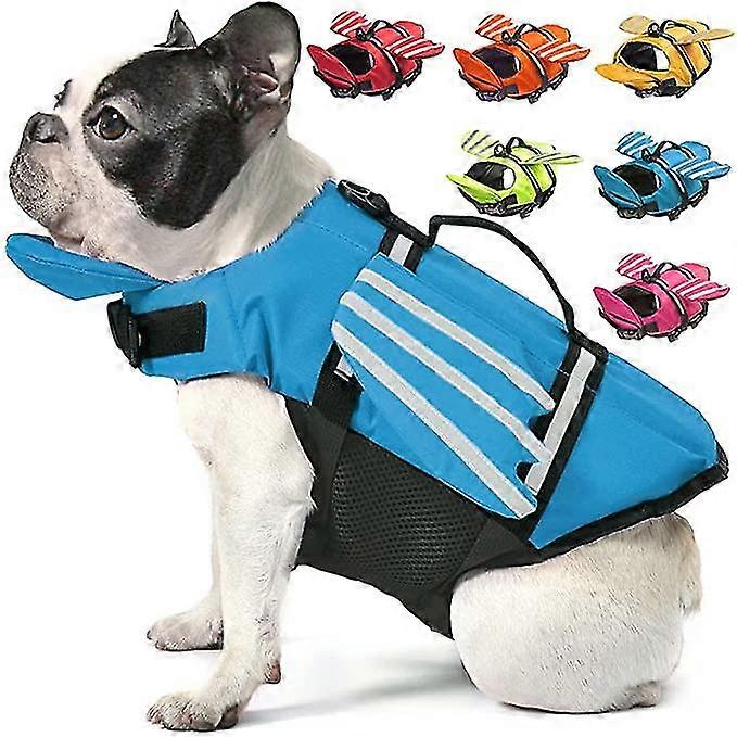 Adjustable Dog Life Swimming Jacket Vest With Rescue Handle For Small Medium And Large Dogs