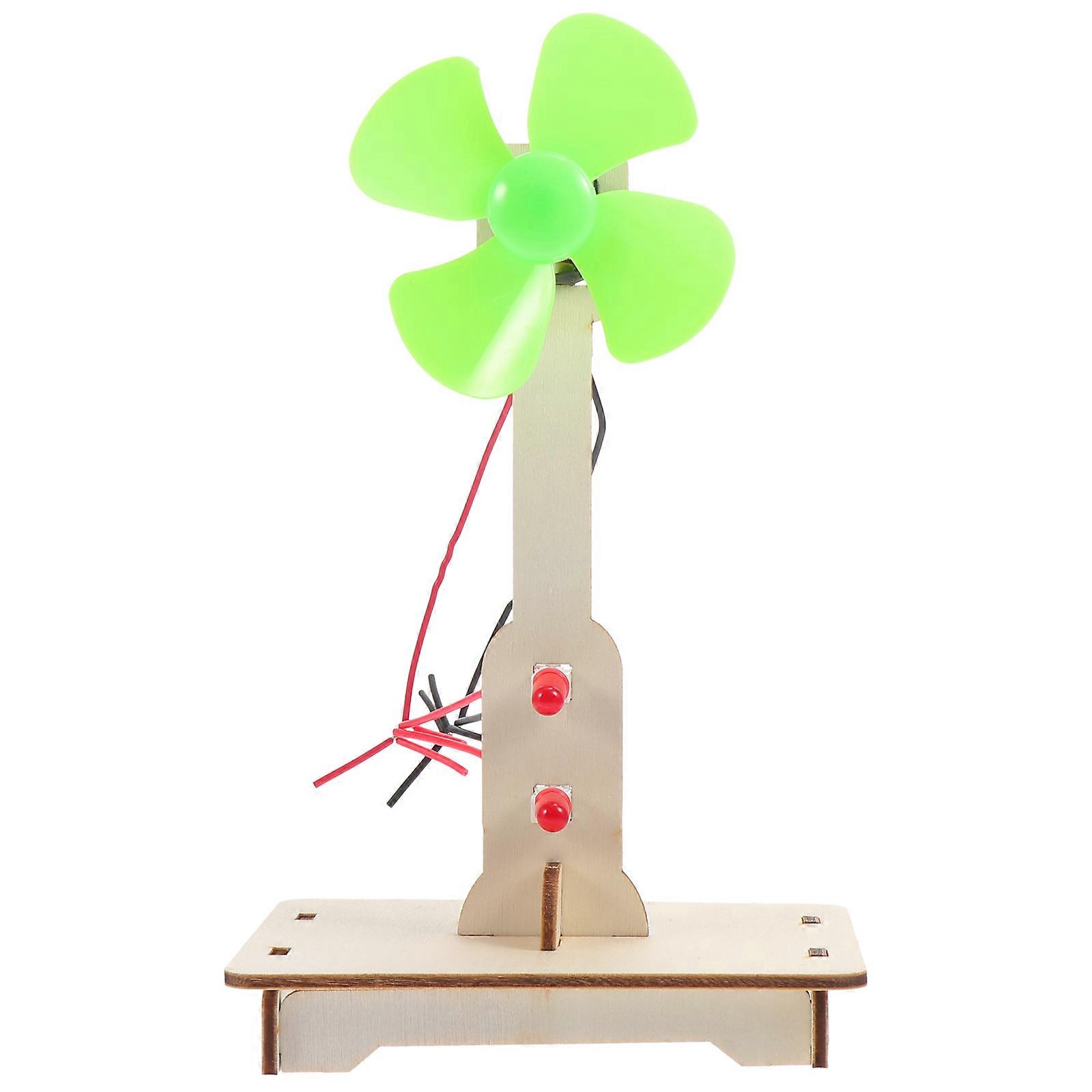 1Pc DIY  Hand-made Wind Generator Science Experiment Toy for Primary School Students