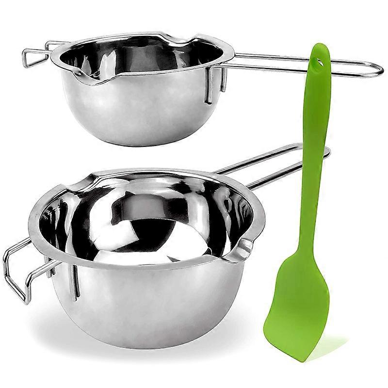 2 Pack Double Boiler Melting Pot with Silicone Spatula for Butter for Chocolate Candy Butter Cheese