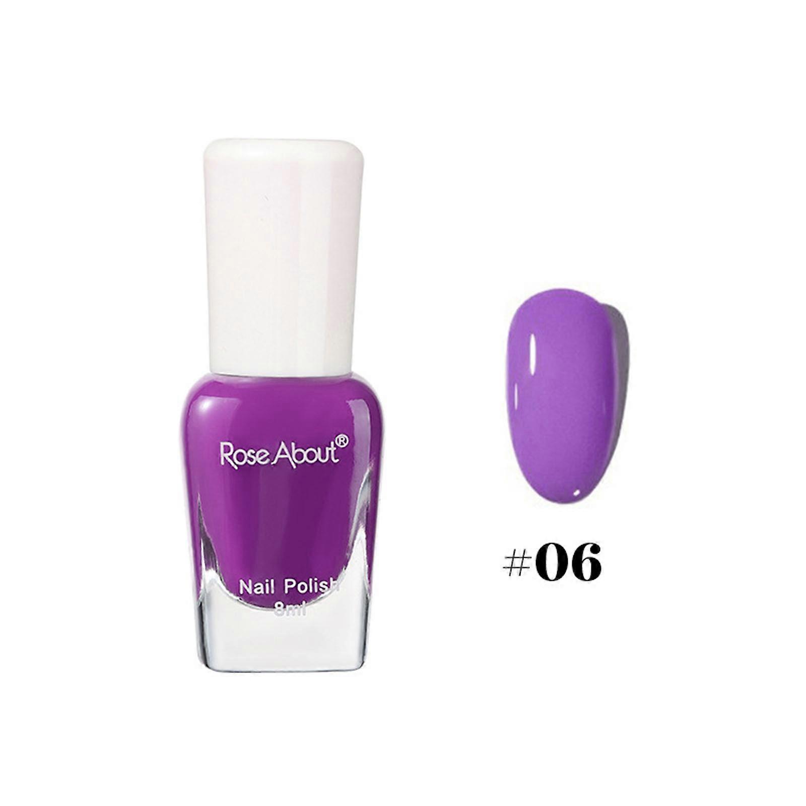 Tearable, Baking Free, Water-based Nail Polish, Durable, No Odor, Flash, Gloss, Sequins, Nail Enhancement 8ml