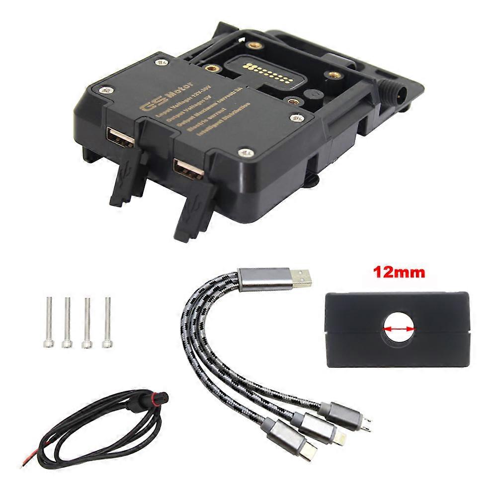 אופנוע טלפון נייד GPS מחזיק מעמד לוחית הרכבה סוגר טעינת USB עבור ימאהה Tenere 660 TENERE 660 XT660Z XT 660 Z