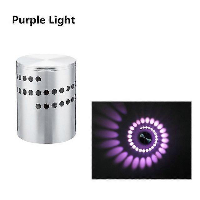 RGB spiral hole LED wall lamp effect wall lamp with colorful remote control