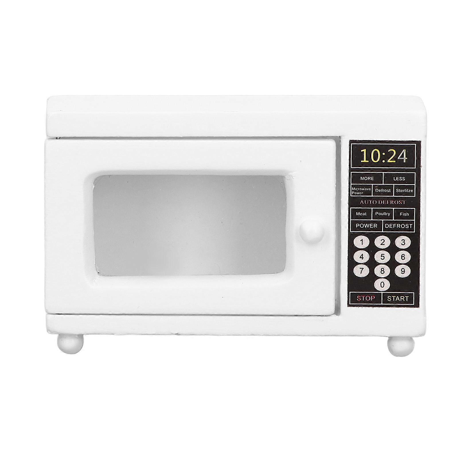 Mini mikroaaltouuni Malli 1:12 Simulaatio Elämä Kohtaus Eloisa herkkä miniatyyri nukkekodin sisustustarvikkeet