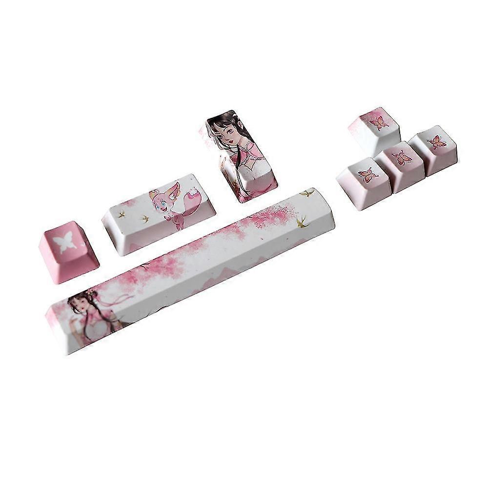 Pbt Five Side Dye-subbed Keycaps 6.25 Space Bar Esc Entre Direction Keys Profile Keycap For Diy Mech