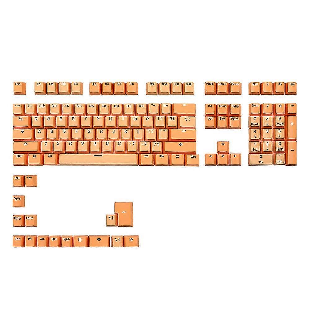 124 Keys Pbt Keycap Translucent Orange Personalized Keycaps For Cherry Mx Switch Mechanical Keyboar