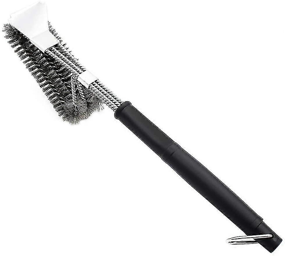 Bbq Brush With 304 Stainless Steel Spatula And Long Handle - Ideal For Charcoal Or Electric Bbq