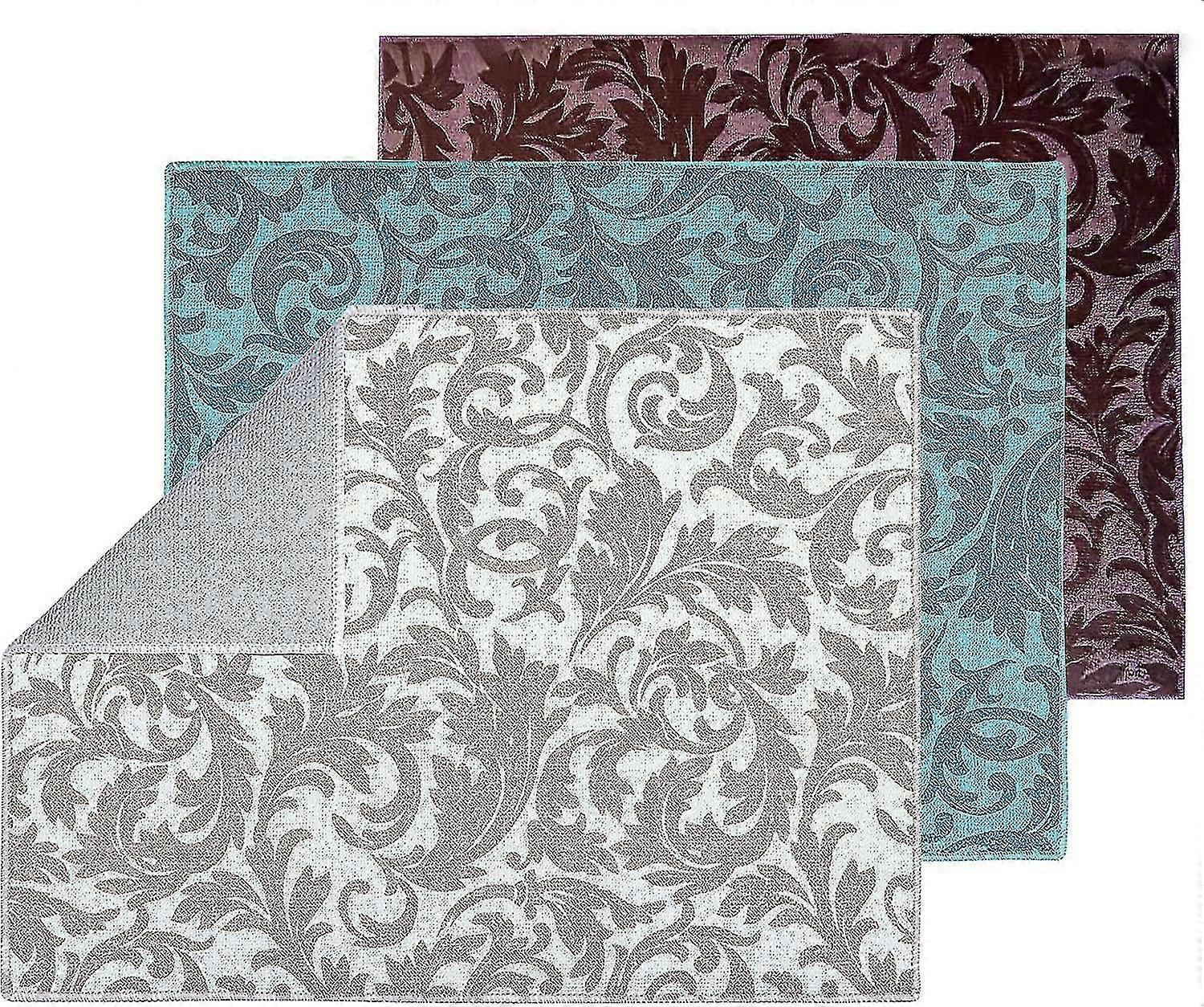 Dish Drying Mat Compatible With Kitchen Counter Large Size 15 X 20 Inch Absorbent